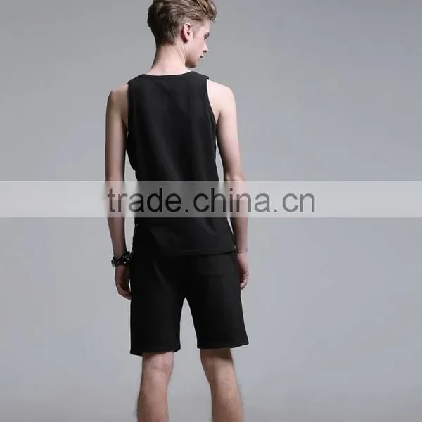 2015 High Quality Men's Vest Men's Tank Top for Sportswear Men's Singlet With Side Zipper photo-2