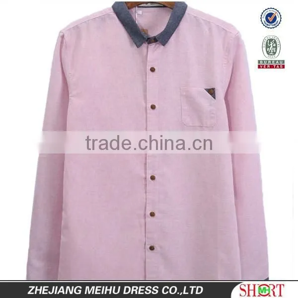 Pointed Collar Spandex Fabric Mens Shirt Dress Shirt photo-2