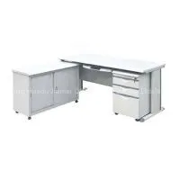 Concise Style Office Desk With Computer Tray