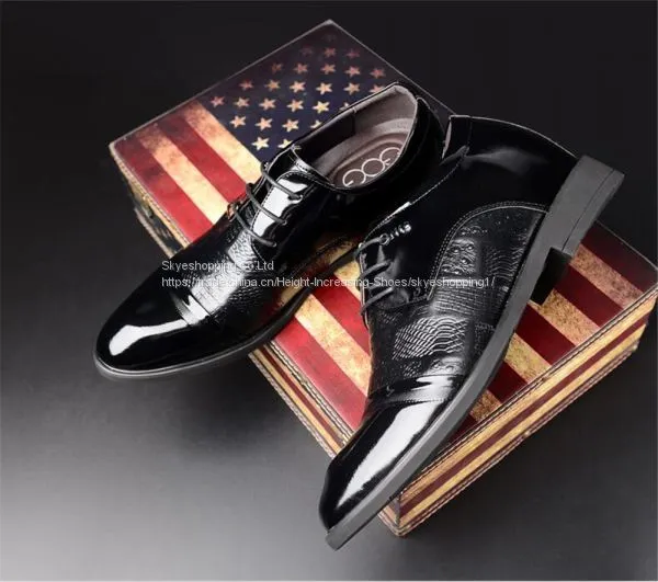 Special Purple Shoes Height Increasing Elevator Shoes for Men Genuine Leather photo-2