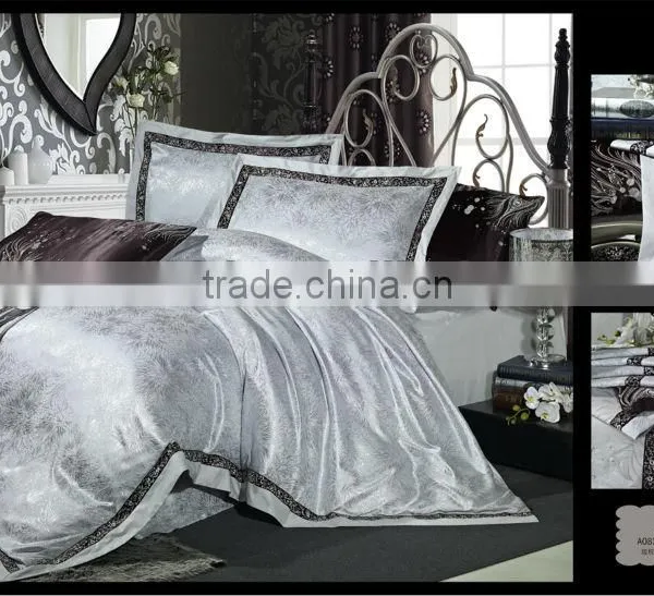 Super King Silk Jacquard Whole Set Bedding photo-3
