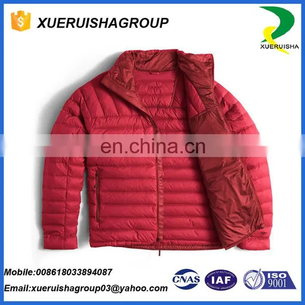 Wholesale Ultra Light Reversible Leather Goose Down Jacket photo-6