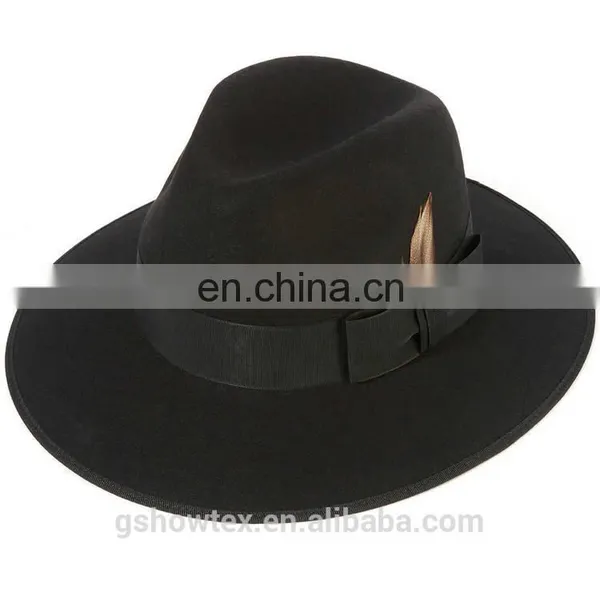 Traditional German Oktoberfest Costume Wool Felt Hat With Feather