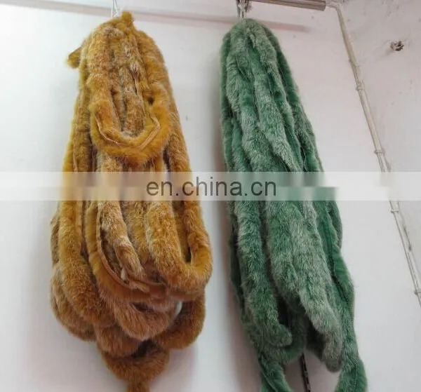 Rabbit Fur Trims For Shoes Garments /Rabbit Fur Trimming