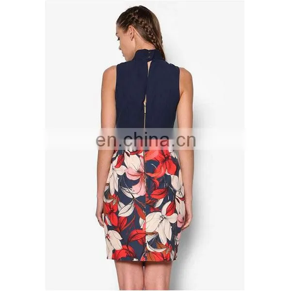 Wholesale Ladies Fashion Dresses With Pictures Sleeveless Design Women Office Dress photo-4