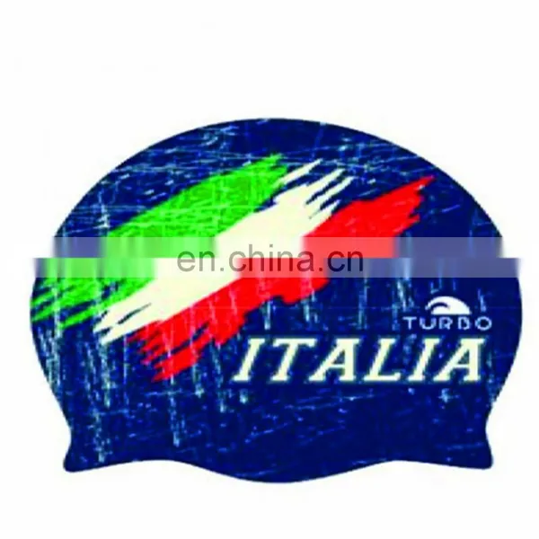 Highly Quality Hot Selling Country Flag Silicone Swim Cap for Adult photo-5