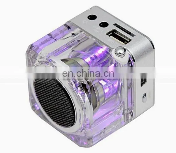 Antenna FM Radio 16G Memory MP3 Player Mobile Mini Portable Crystal Speaker photo-4
