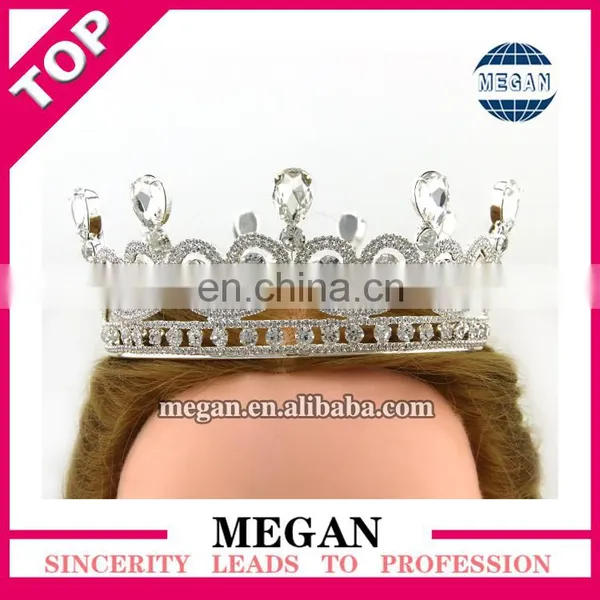 High Quality Rhinestone Crown Wedding Cake Topper Wedding Crown photo-6