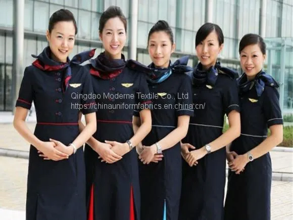 Airline Stewardess Uniform Fabric