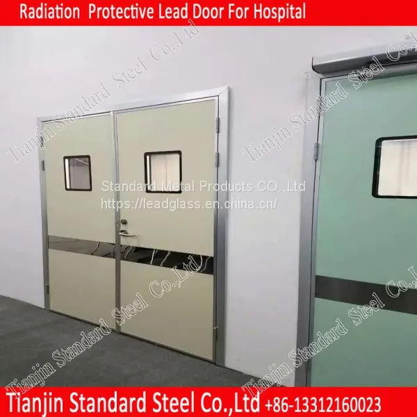 Operating Room Hygiene 2mmpb Single Sliding Lead Door / Hemetic Door photo-4
