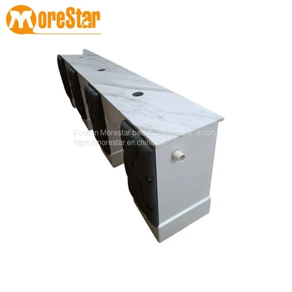Wholesale Luxury Customized Triple Vent Salon Long Manicure Table photo-3