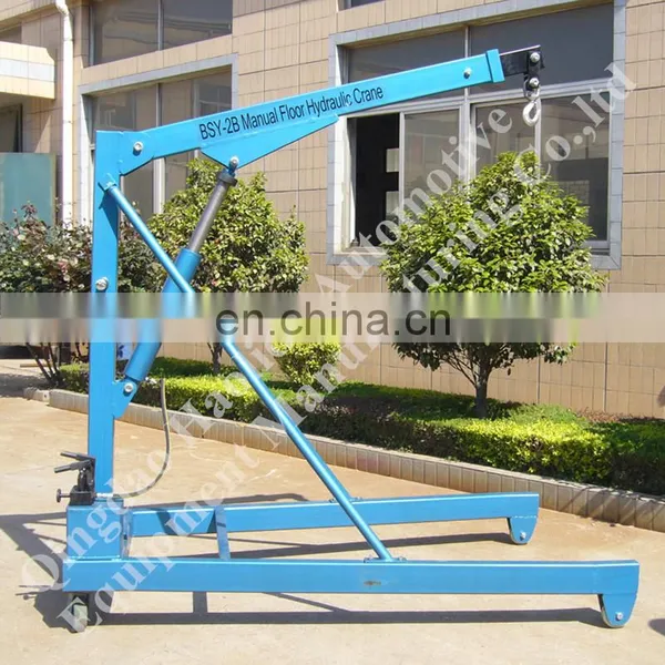 Heavy Duty Manual Hydraulic Mobile Floor Crane 1Ton 2Ton 3Ton photo-4