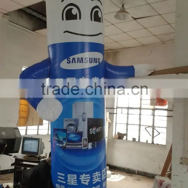 Longchuang Inflatble Cartoon Column With Logo for Promotion for Sale
