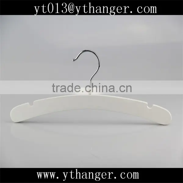 CY-279 White Small Size Cute Baby Wooden Hangers for Clothes Wholesale photo-3