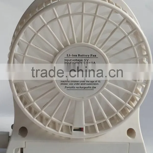 5v Usb Mini Rechargeable Bracker Fan photo-2