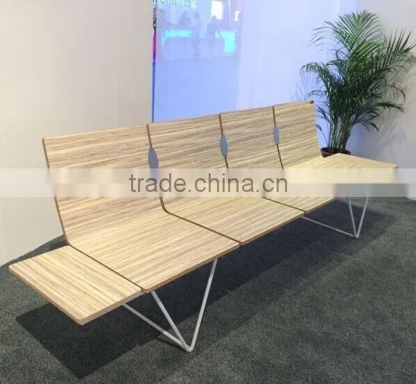 Good Price Europe Patented Indoor Public Waiting Chair Seating Benches for Airport Salon Bus Station Hospitable H63D-M photo-3