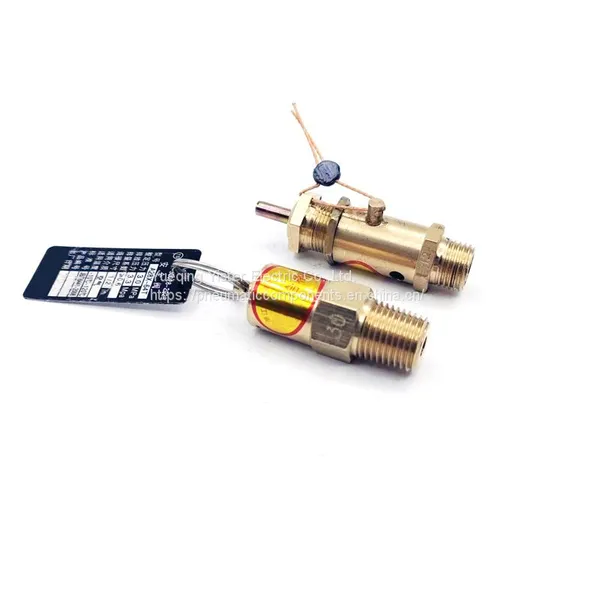 12bar 30bar Small Body Brass Material Spring Loaded A28X High Pressure Safety Valve for Air Compressor photo-5