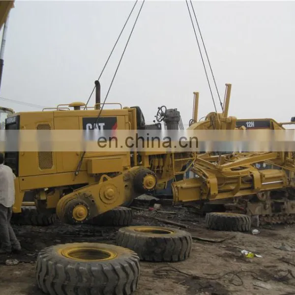 USA Original CAT 12H Motor Grader Loading, Caterpillar 12H Load to Nigeria, Loading Service for CAT 12H photo-4