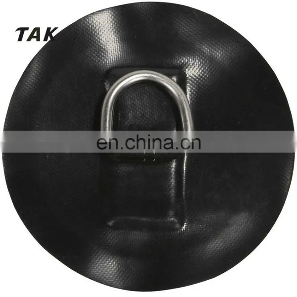 14cm Diameter Stainless Steel D-Ring Replacement Patch PVC for RIB Inflatable Boat photo-2
