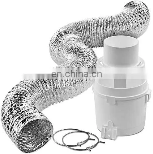 211L Lambro Flexible Duct 211 Pieza de conducto de ventilación para secadora de tela Ducto de ventilación de pelusa para secadora Kit de trampa de pelusa de ventilación de secadora Kit de trampa de pelusa de ventilación de secadora
