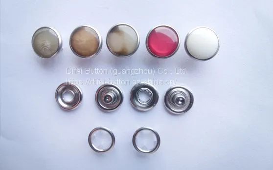 Pearl Prong Ring Snap Button photo-2