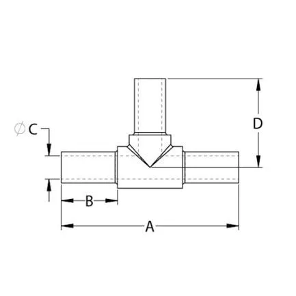 PFA Welding Three-way WTA