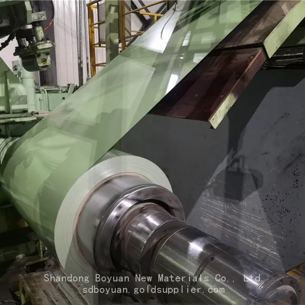 Boyuan RAL6021 Light Green Color Coated Aluminum Zinc Steel Coil photo-3