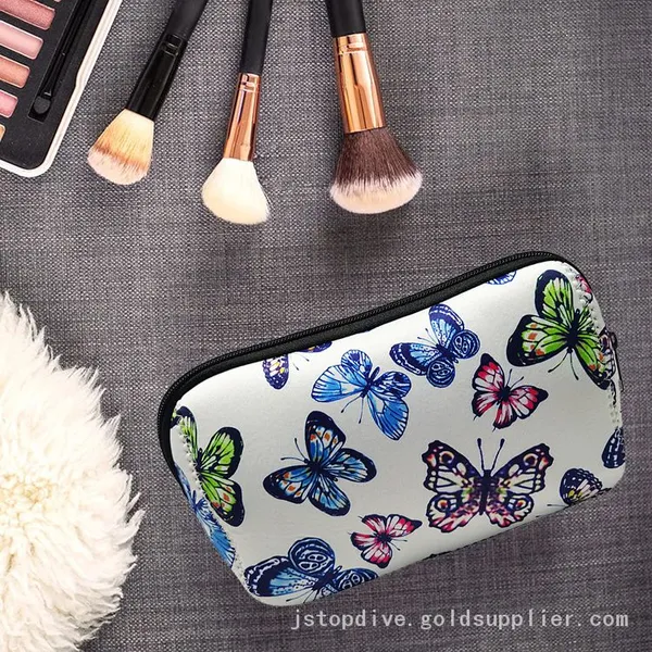 Customizable Makeup Bags Waterproof Diving Material Neoprene Cosmetic Pouch Bag photo-3