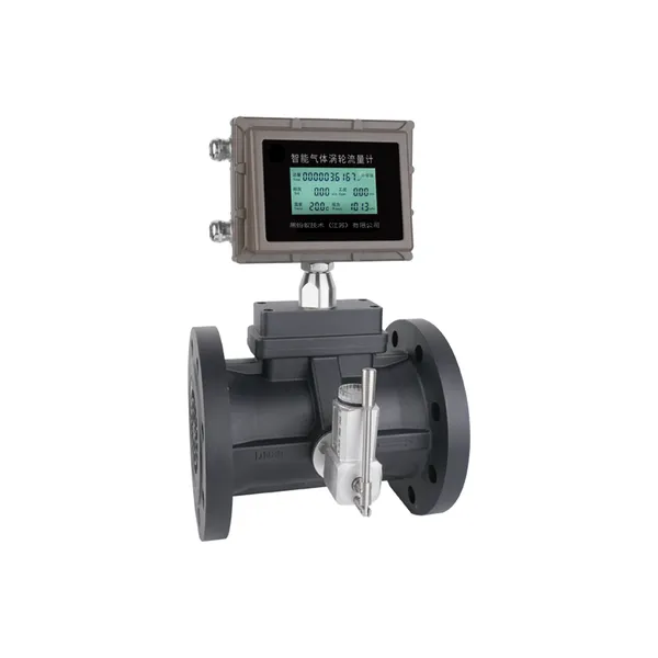 Medidor de fluxo de turbina de gás natural com compensação de temperatura e pressão