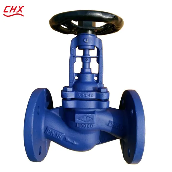 DIN3356 PN16 Dn150 Cast Iron Straight Bellow Seal Stainless Steel Seat Globe Valve With Handwheel photo-5