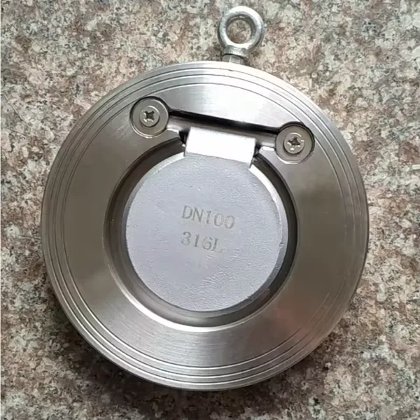 GOST 150LB Butterfly Stainless Steel Spring Wafer CF8m Single Disc Check Valve Wafer Type Round Thin DN500 Reliable Check Valve photo-5