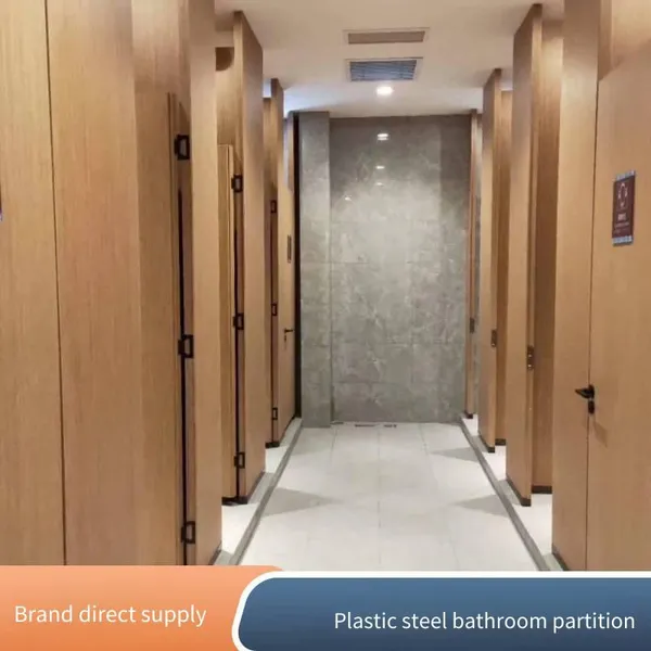 Partition Boards for Public Restrooms in Zhongjiang Dekang Hospital Hotel. Second-generation Anti-bacterial Boards in Wood Grain Color. High-density Waterproof Boards of Sanlihe Brand photo-4