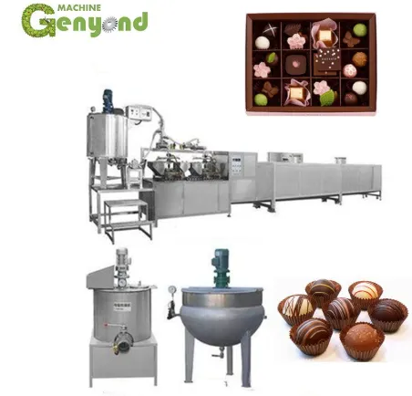 Candy Production Line With Food Sterilizer Chocolate Machine for Candy Making
