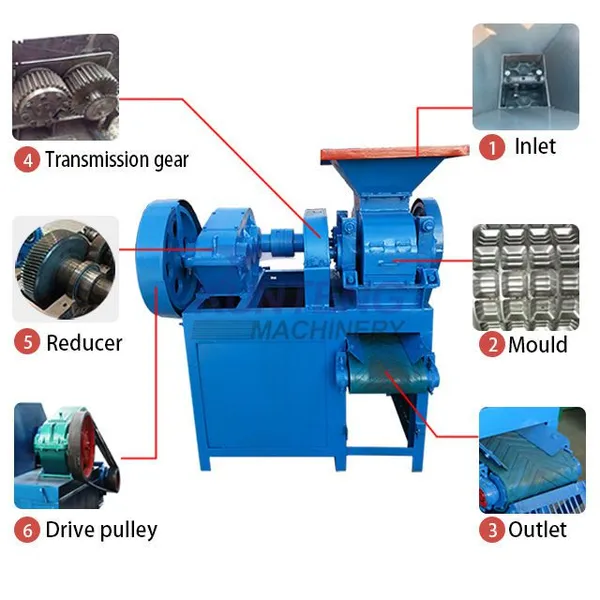 Kenya Sludge Pillow Charcoal Briquette Making Machine EPC photo-2