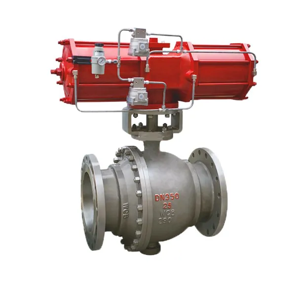 Manufacturer Direct Sales Pneumatic Fixed Ball Valve Single and Double Acting Pneumatic Ash Discharge Ball Valve