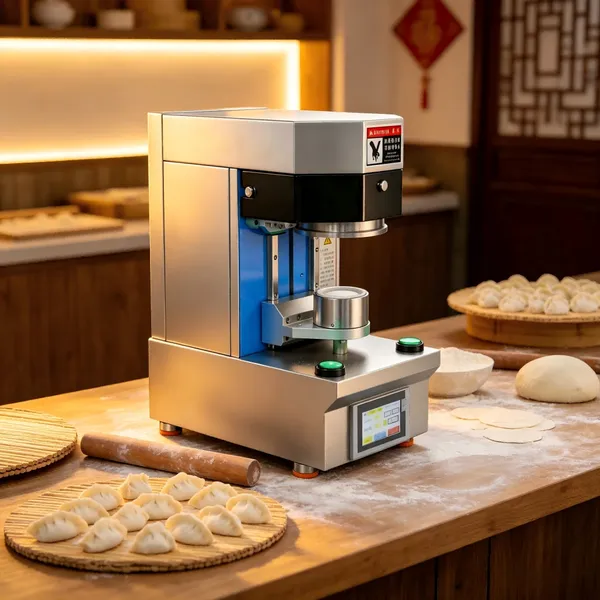 Professional Har Gow Wrapper Press QD-HX200 1kW Automatic Shrimp Dumpling Skin Machine for Dim Sum Kitchen