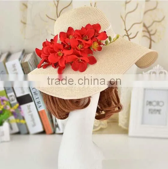 Summer Fashion Female Straw Hat Wide Brim Straw Hat