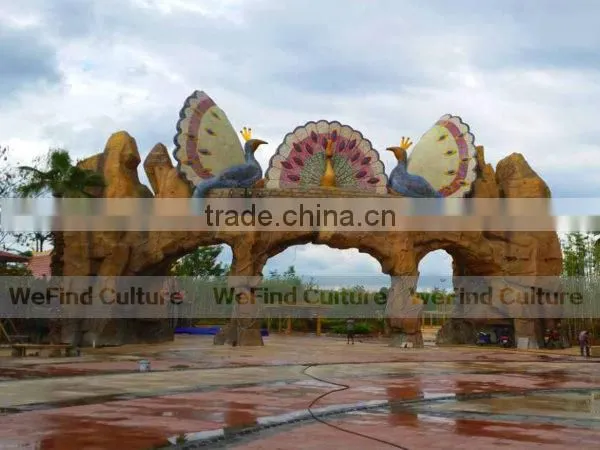 Large Outdoor Decorative FRP Animal Sculptures for Amusement Park photo-3