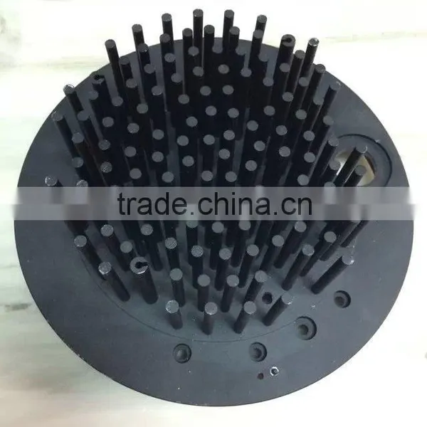 Low Price Customized Black Anodized 1070 Aluminum Cold Forging Pin Fin Heatsink (cold Forging Heatsink) photo-2