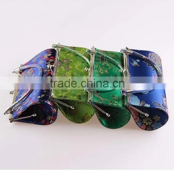 Colourful Silk Cloth Mini Bag Classical Bride Hand Bag Evening Bag photo-3