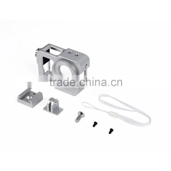 Silver Metal CNC Aluminium Protective Case Shell for Hero4 HERO3+ photo-5