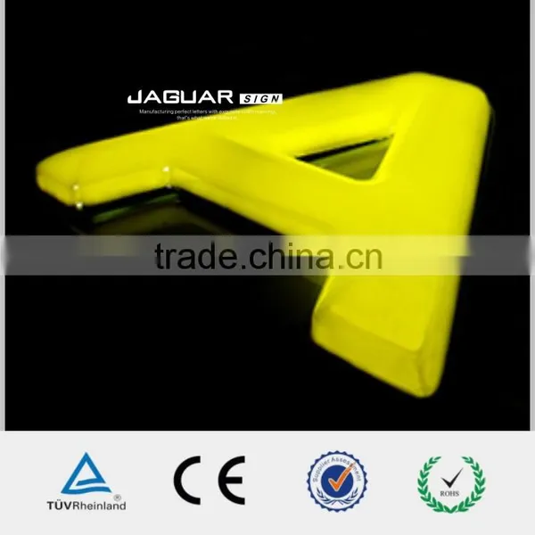High Brightness Plastic Alphabetical Blister Letter Signs