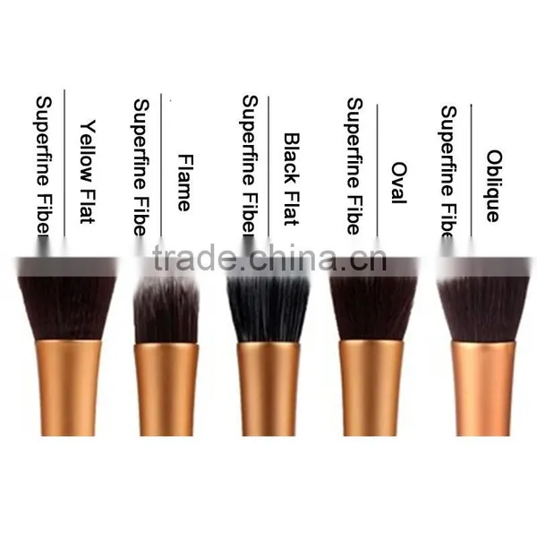5PCS/SET Thin Waist Pinceaux Maquillage Hot Lady Concealer Dense Powder Blush Brush Facial Care Foundation Waistline Makeup Brus photo-3
