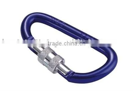 Fashion Style Blue Color D Shaped Aluminum Carabine Snap Hook & Spring Hook in Rigging Manufacturer photo-2