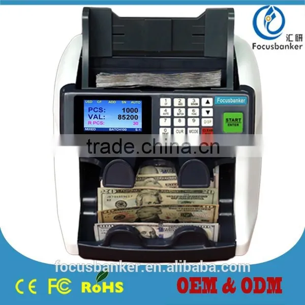 Two-pocket Currency Sorter/mix Notes Discriminator/fake Note Detector/cash Counter/bill Counting Machine for Afghan Afghani(AFN) photo-5