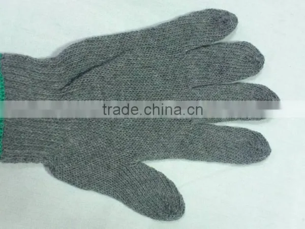 208H GREY 600 GRAMS 7 KNITTING COTTON SAFETY WORKING GLOVE photo-4