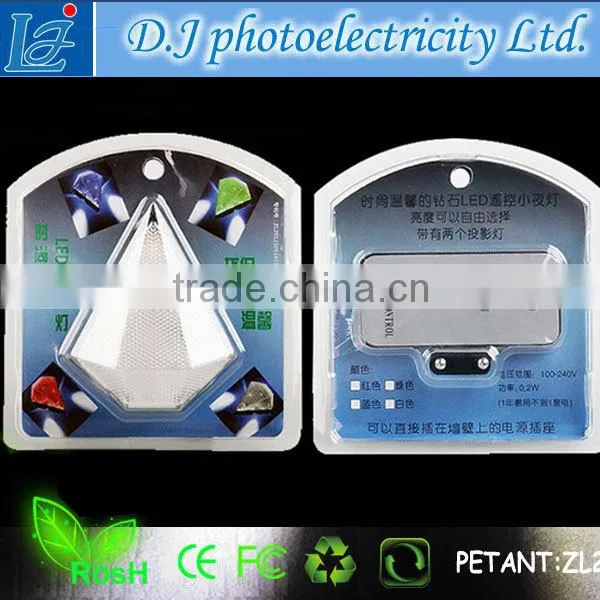 Remote LED Little Light Night Light Led Wall Light Energy Save Diamend Shape Beautiful! photo-3
