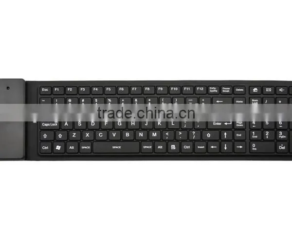 105keys Waterproof Flexible Bluetooth Wireless Silicon Keyboard for Desktop/Laptop/Tablet photo-6