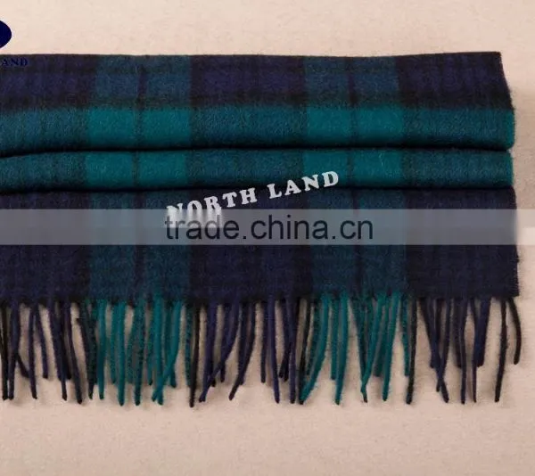 Wool Cashmere Scottish Tartan Scarf WCS14112216