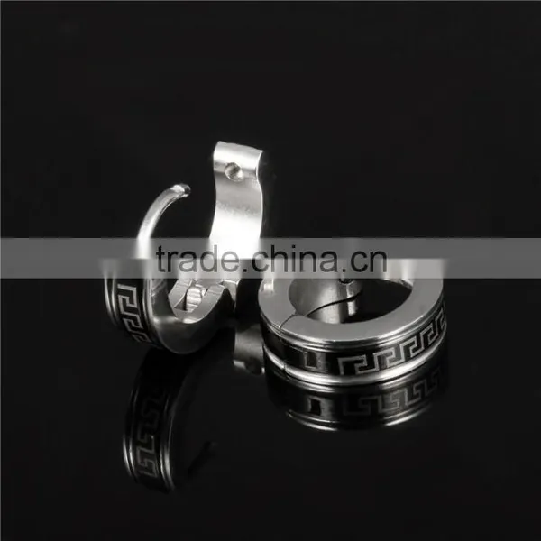 316L Jewellery Cool Style Trend 2016 Hoop Earrings for Man photo-3